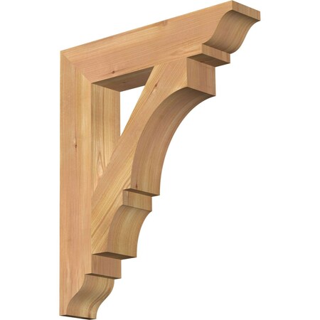 Ekena Millwork Balboa Traditional Smooth Bracket, Western Red Cedar, 3 1/2"W x 18"D x 22"H BKT04X18X22BOA01SWR